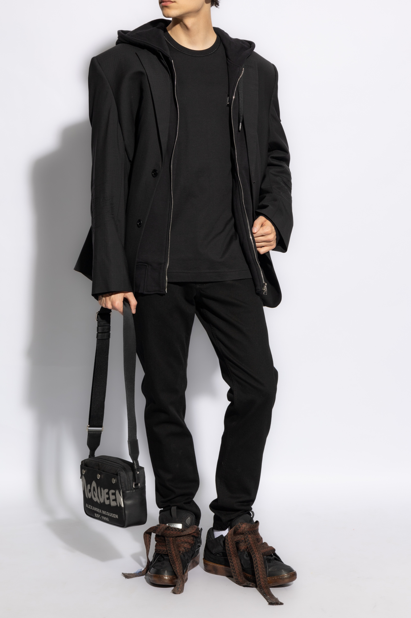 Black Dolce & Gabbana long sleeve T - SchaferandweinerShops